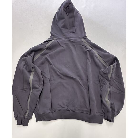 Cold Culture Detailed Hoodie Heavy Gray Large - Picture 3 of 6